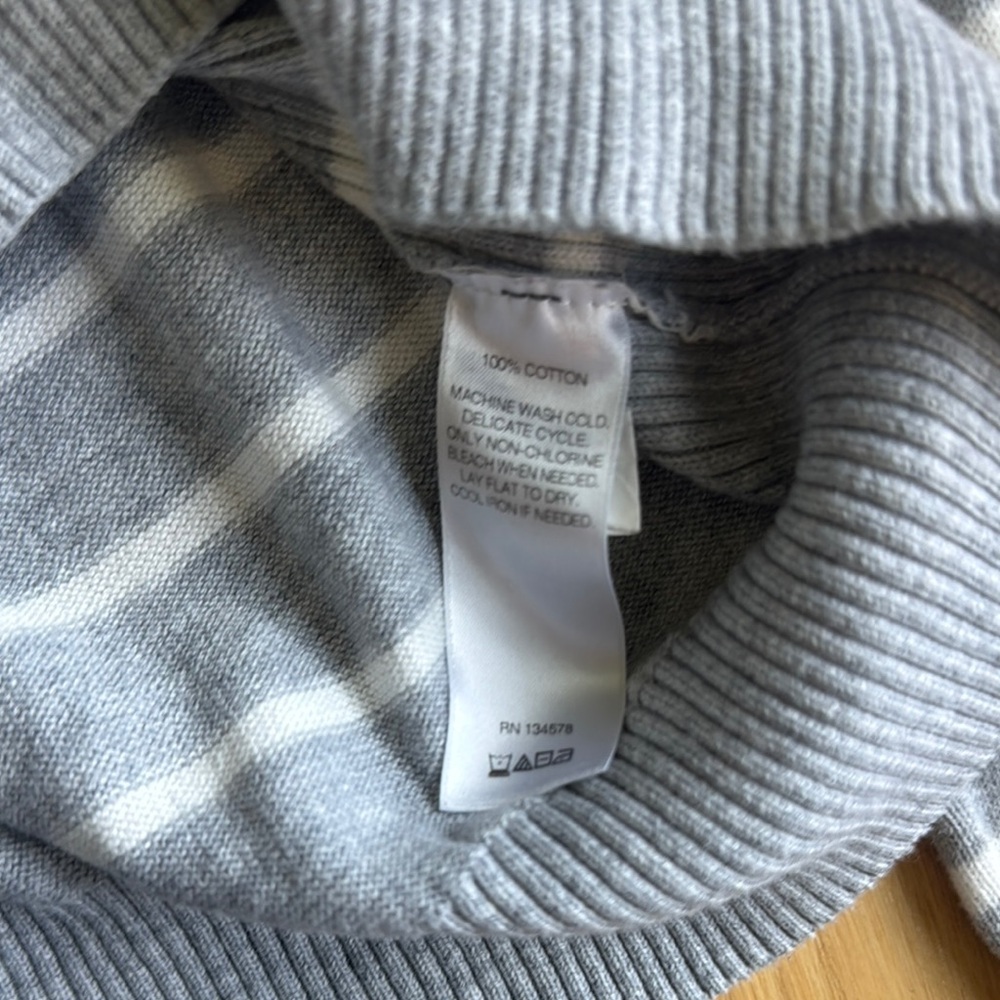 Vineyard Vines Quarter Zip Sweater S Mint Green Striped Preppy Golf - Picture 3 of 4